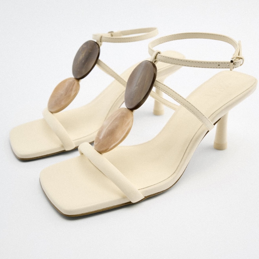 Zara mid-height heel sandals - Picture 2 of 10